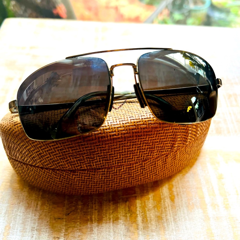 Maui Jim Aviator Sandalwood Polarized sunglasses